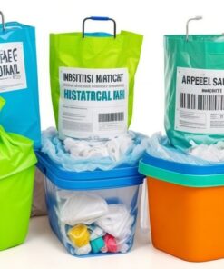 10pcs biohazard bag 61 * 81 cm self-sealing disposal for vomit