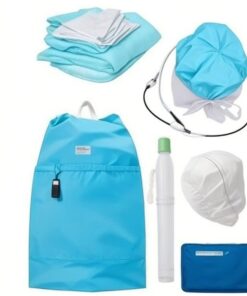 mop caps 110 cm x 65cm Blue 10 micron