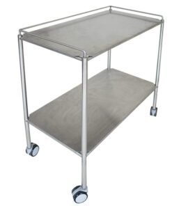 Alternative view of hospital emergency trolley