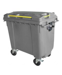 660L Wheelie Bin - 4 Wheel - Bulk Bin - Plastic - Grey