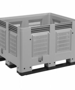 Perforated Bulk Bin - 1000kg - Plastic - Grey