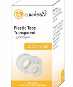 Plastic Tape Transparent – 2.5cmx5m – Singles