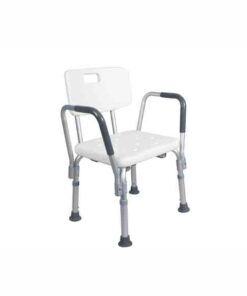 Shower Chair with Back Support – Aluminium