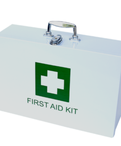 Empty Metal First Aid Box Only