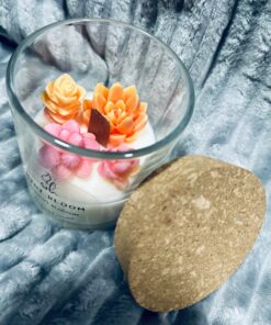 Alternative view of Mini Bloom Soy Candle | Apricot Blossom