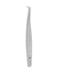 Staleks Professional eyelash tweezers EXPERT 40 TYPE 12 (L-shaped, 65?)