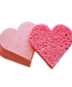 Alternative view of Cellulose Pink Heart Compressed Sponge